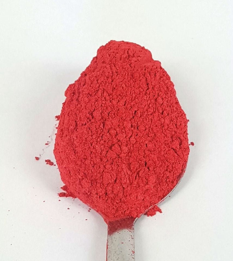 Fiery red cosmetic mica powder