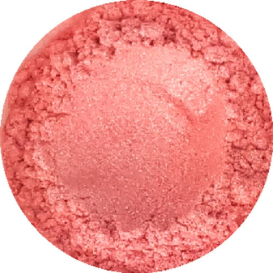 Blushed pink cosmetic mica powder